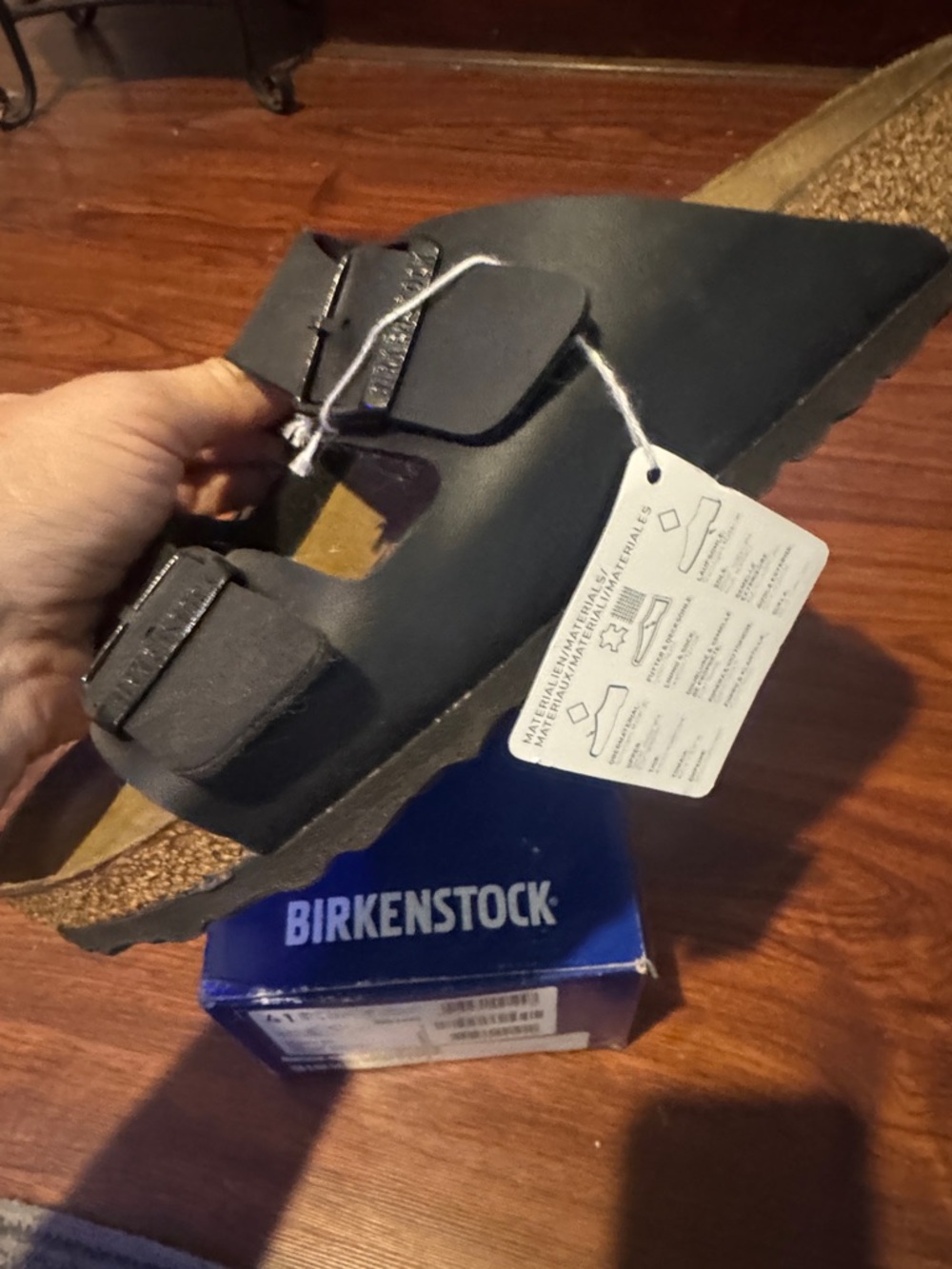 Birkenstock Black Two-Strap Men's Sandals - Picture 5 of 9